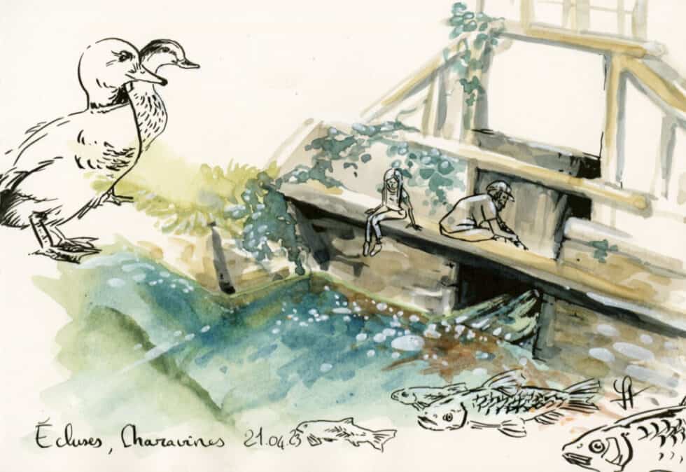 Les écluses de Paladru