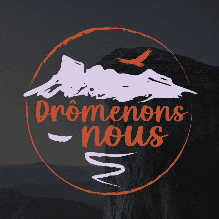 Logo pour association Jeunesse Ardente. Style illustratif décliné avec éléments estivaux.